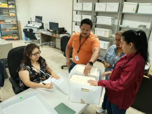 Coordinación de Archivos y OIC avalan desincorporación de expedientes 2024 de Catastro.